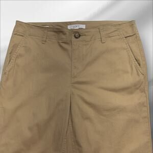 LOFT Women’s 6 THE MONROE SLIM Khaki Pants